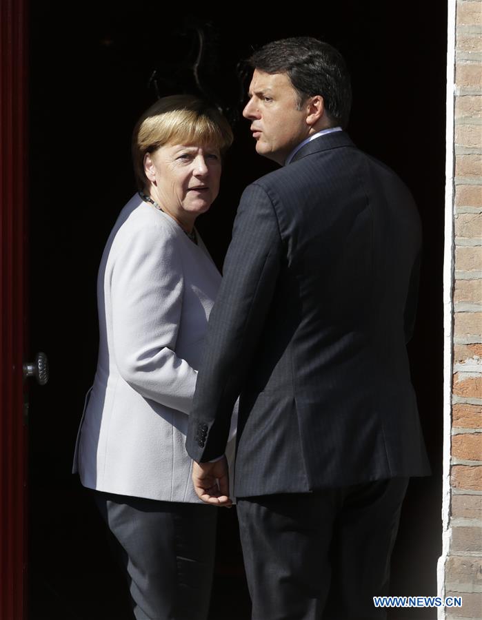 ITALY-GERMANY-LEADERS-MEETING 