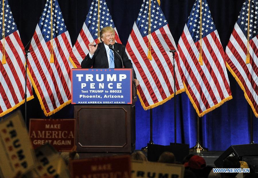 U.S.-ARIZONA-DONALD TRUMP-RUNNING CAMPAIGN
