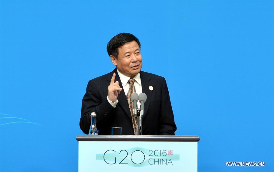 (G20 SUMMIT)CHINA-HANGZHOU-G20-FINANCE-PRESS CONFERENCE (CN)