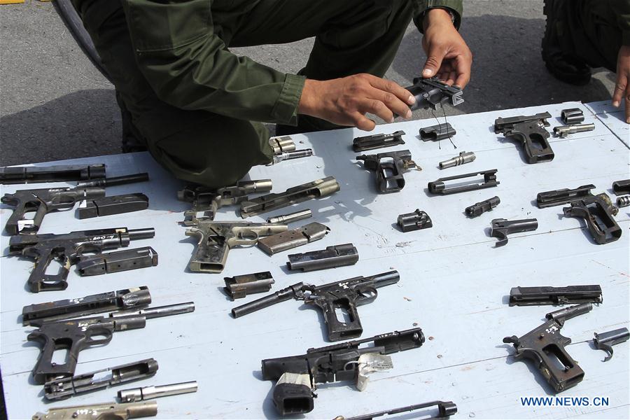 MEXICO-MEXICO CITY-WEAPON DESTRUCTION