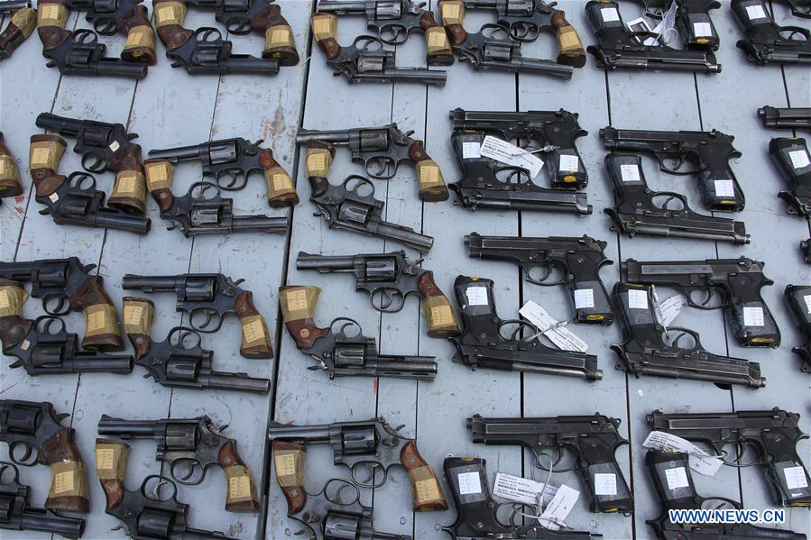 MEXICO-MEXICO CITY-WEAPON DESTRUCTION