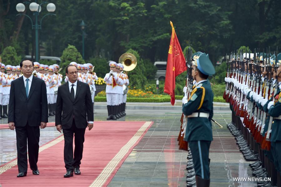 VIETNAM-HANOI-FRENCH PRESIDENT-VISIT