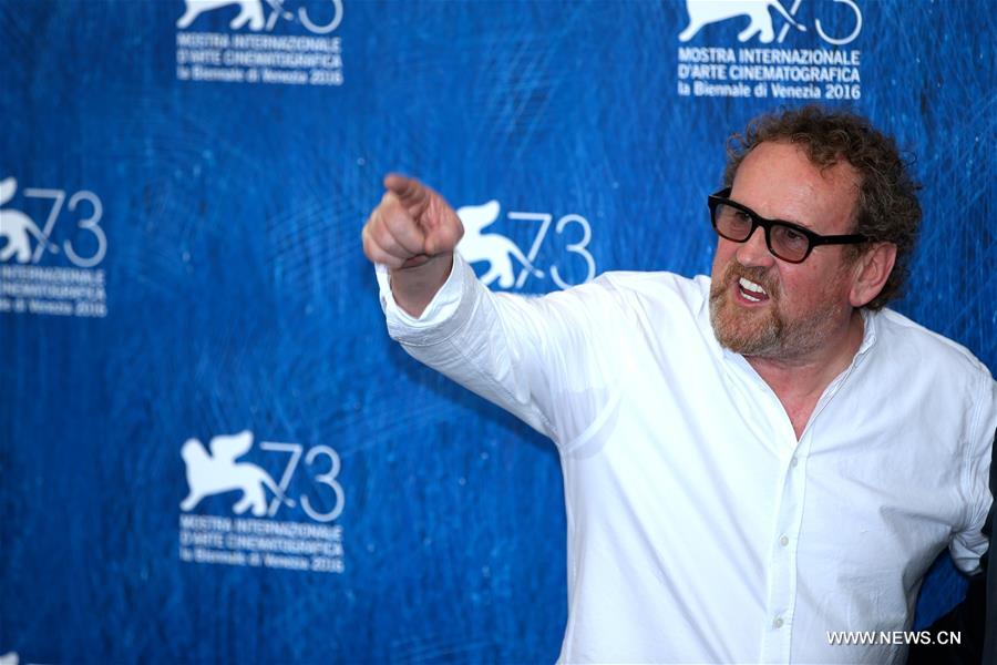 Actor Colm Meaney attends a photocall for the film 'The Journey' out of competition at the 73rd Venice Film Festival in Venice, Italy, on Sept. 7, 2016. (Xinhua/Jin Yu)