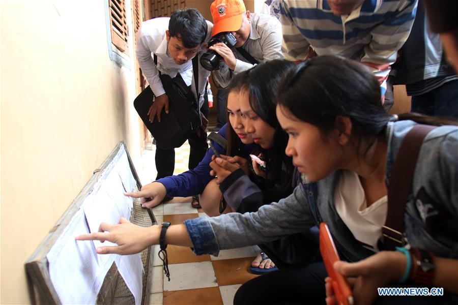 CAMBODIA-PHNOM PENH-HIGH SCHOOL GRADUATION EXAM-RESULT