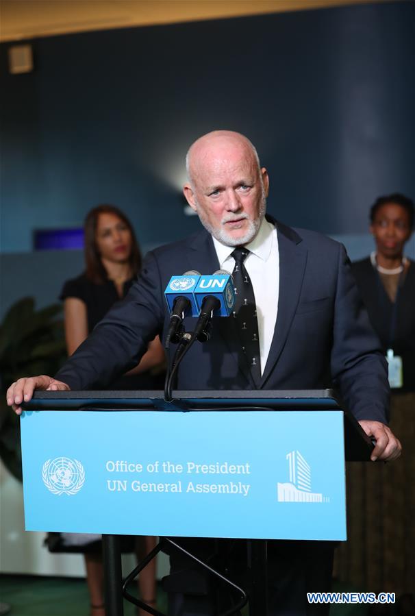 UN-GENERAL ASSEMBLY-THOMSON-MEDIA STAKEOUT