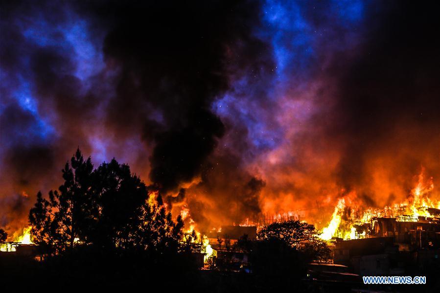 BRAZIL-SAO PAULO-ACCIDENT-FIRE
