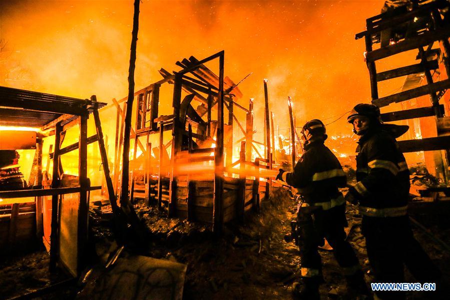 BRAZIL-SAO PAULO-ACCIDENT-FIRE
