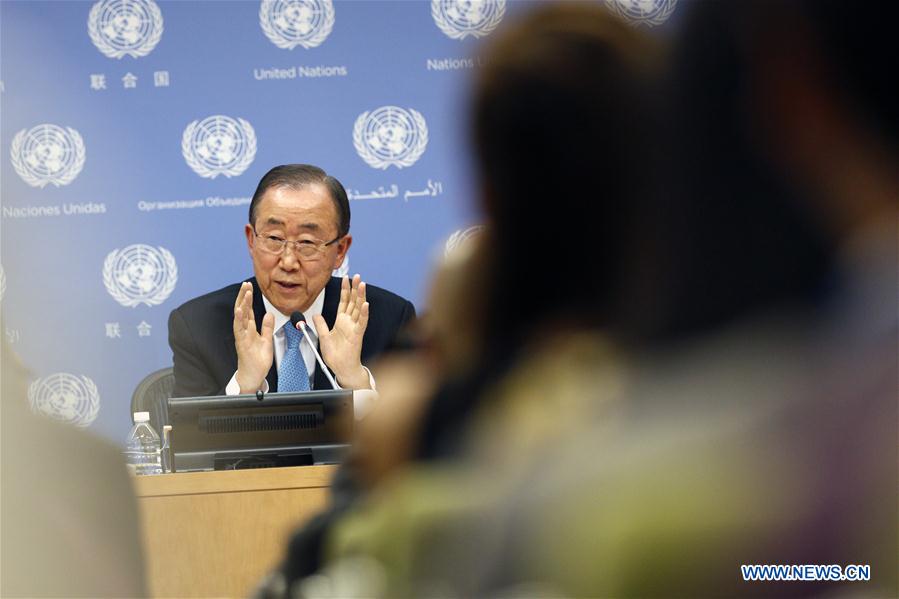UN-BAN KI-MOON-PRESS CONFERENCE