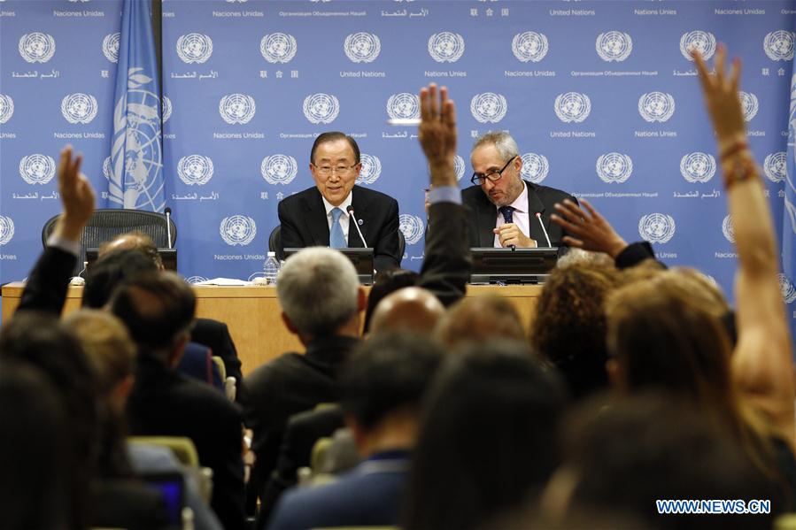 UN-BAN KI-MOON-PRESS CONFERENCE