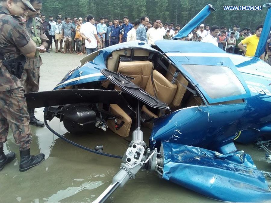 BANGLADESH-COX'S BAZAR-HELICOPTER CRASH