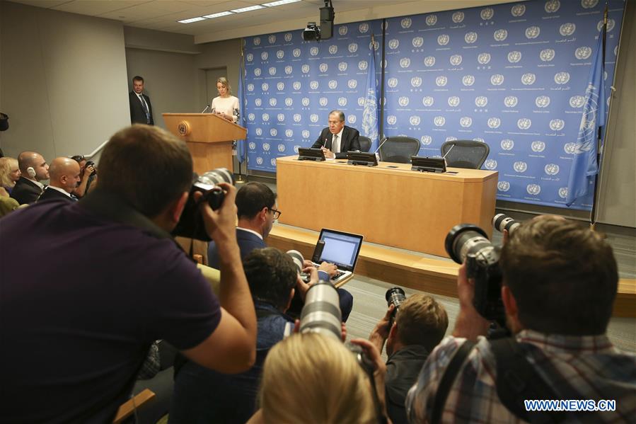 UN－GENERAL ASSEMBLY-LAVROV-PRESS CONFERENCE