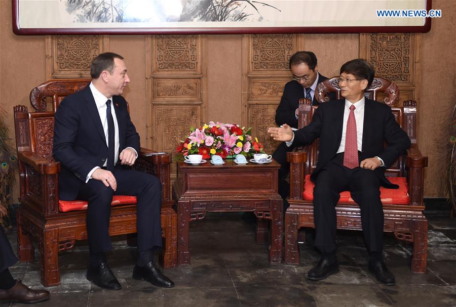 CHINA-BEIJING-MENG JIANZHU-BELARUS-MEETING(CN)