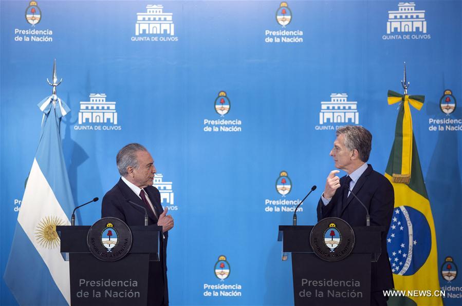 ARGENTINA-OLIVOS-BRAZIL-POLITICS-VISIT