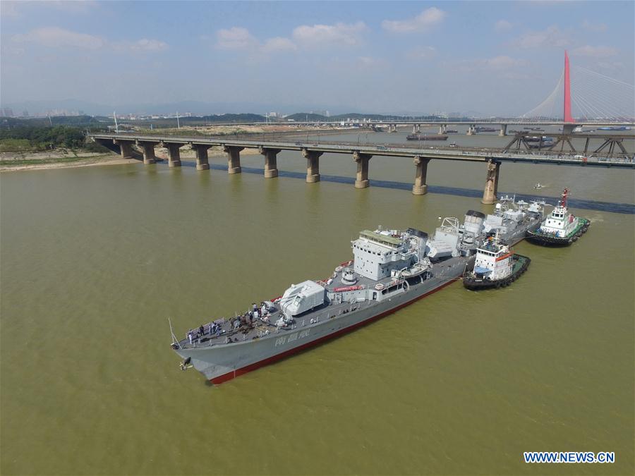 CHINA-NANCHANG-DECOMMISSIONED WARSHIP-ARRIVAL (CN)