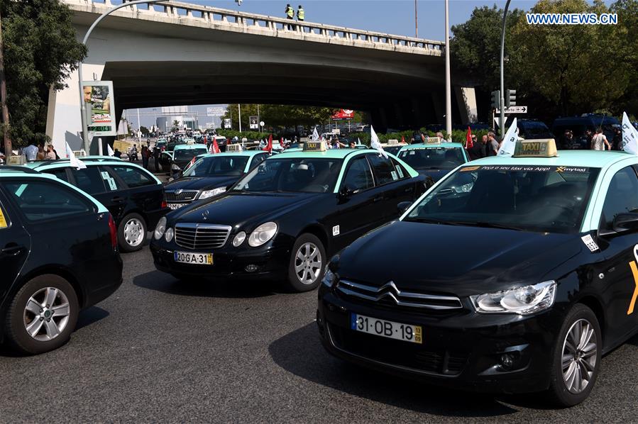 PORTUGAL-LISBON-TAXI-PROTEST