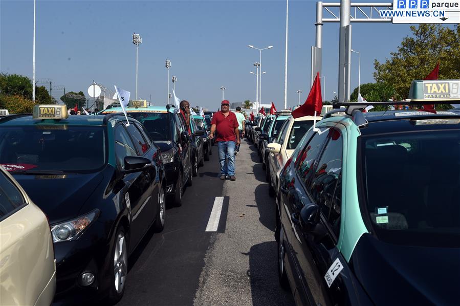 PORTUGAL-LISBON-TAXI-PROTEST