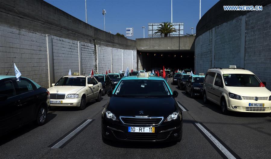 PORTUGAL-LISBON-TAXI-PROTEST