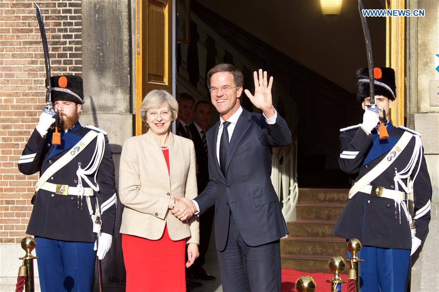 NETHERLANDS-THE HAGUE-BRITAIN-PM-VISIT