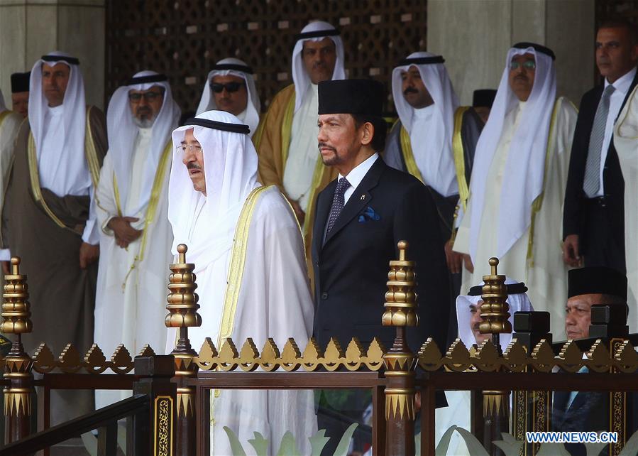 BRUNEI-BANDAR SERI BEGAWAN-KUWAIT-EMIR-STATE VISIT