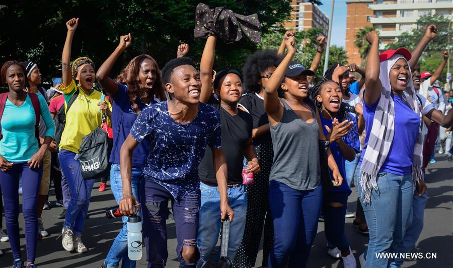 SOUTH AFRICA-JOHANNESBURG-WITS-FEES-PROTEST