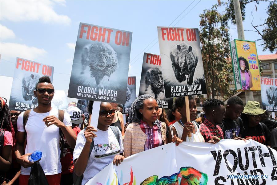 KENYA-NAIROBI-MARCH-WILDLIFE CONSERVATION