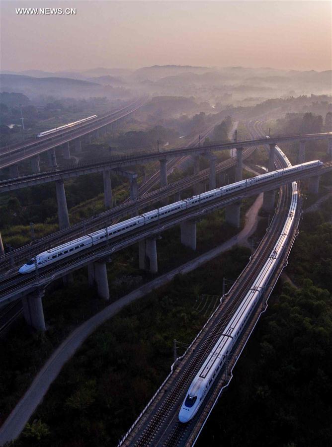 CHINA-NANNING-HIGH SPEED TRAIN-SCENERY (CN)