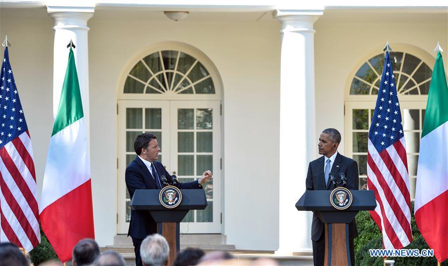 U.S.-WASHINGTON D.C.-OBAMA-ITALY-PRESS CONFERENCE