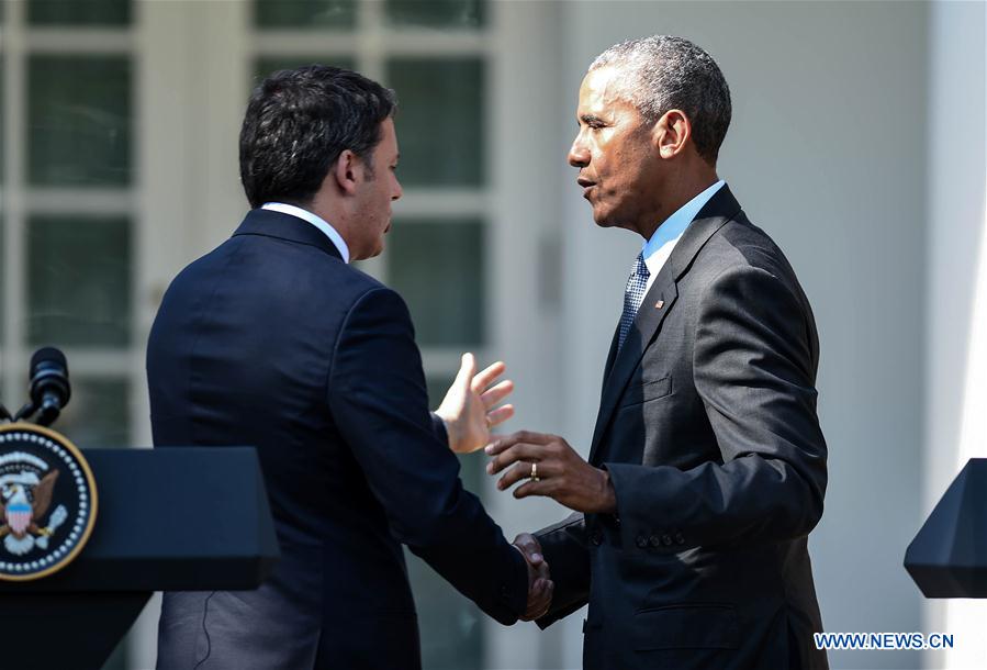 U.S.-WASHINGTON D.C.-OBAMA-ITALY-PRESS CONFERENCE