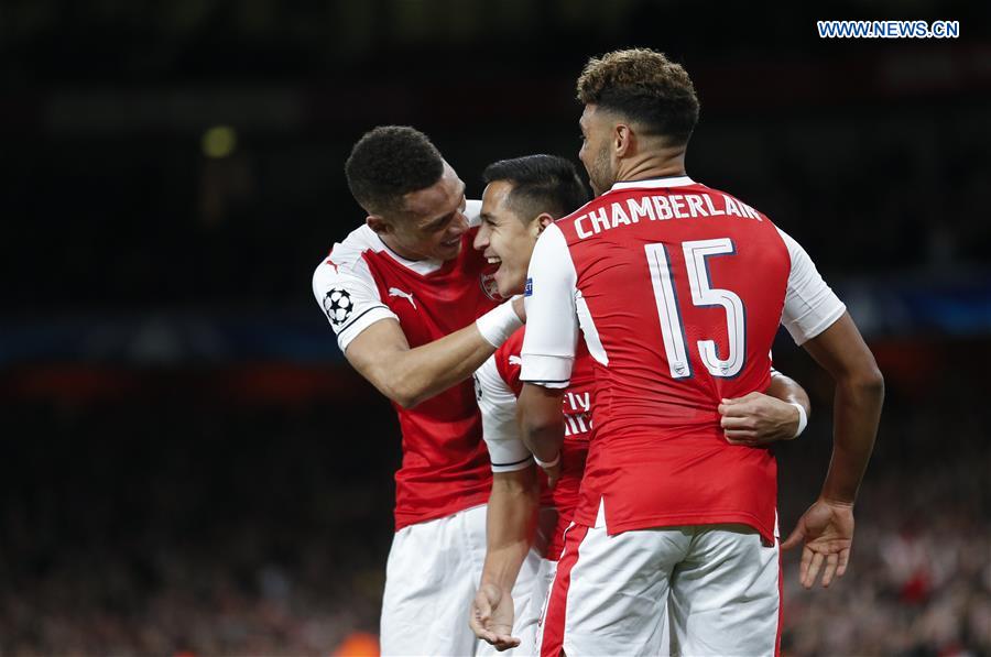 (SP)BRITAIN-LONDON-FOOTBALL-UEFA CHAMPIONS LEAGUE-ARSENAL VS LUDOGORETS RAZGRAD