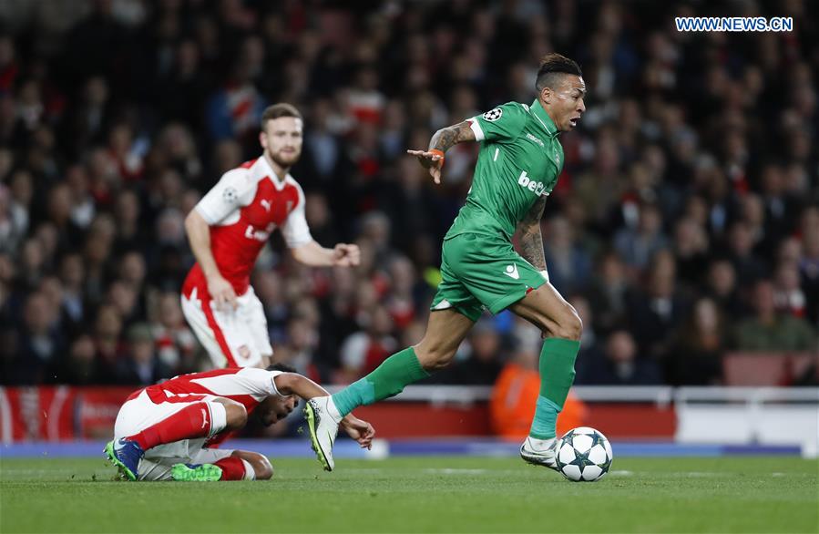 (SP)BRITAIN-LONDON-FOOTBALL-UEFA CHAMPIONS LEAGUE-ARSENAL VS LUDOGORETS RAZGRAD