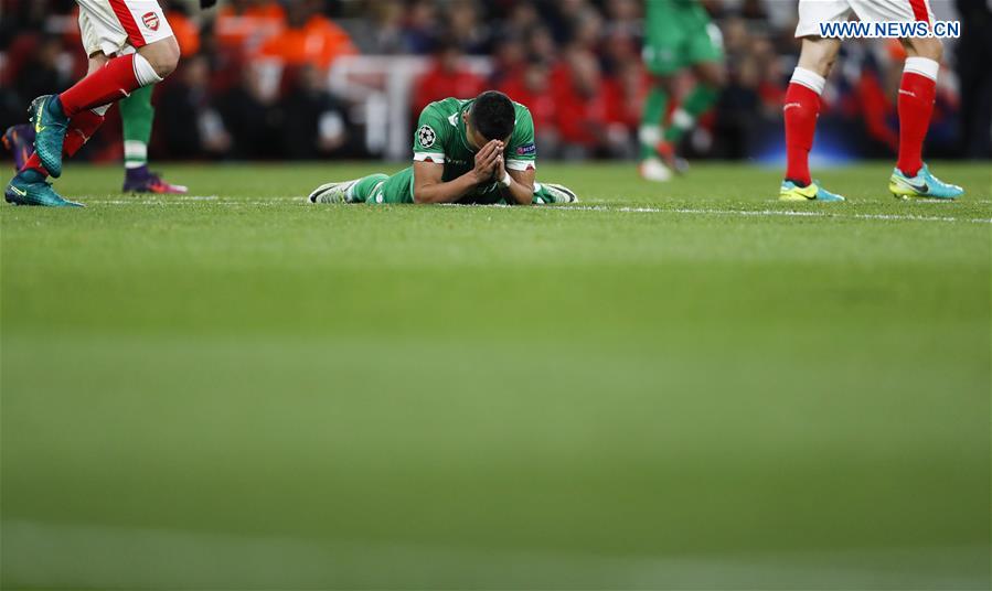 (SP)BRITAIN-LONDON-FOOTBALL-UEFA CHAMPIONS LEAGUE-ARSENAL VS LUDOGORETS RAZGRAD