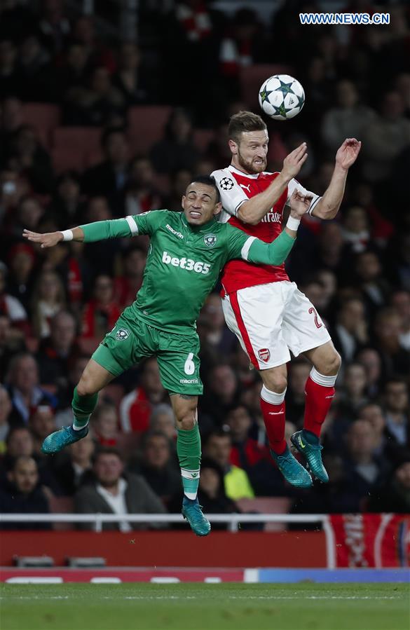 (SP)BRITAIN-LONDON-FOOTBALL-UEFA CHAMPIONS LEAGUE-ARSENAL VS LUDOGORETS RAZGRAD