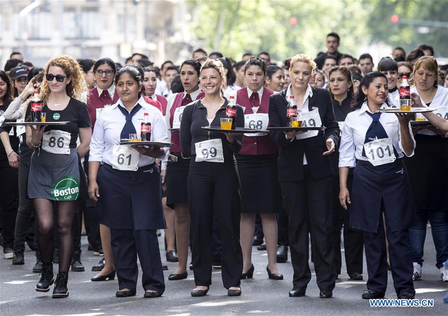 ARGENTINA-BUENOS AIRES-WAITERS AND WAITRESSES RACE