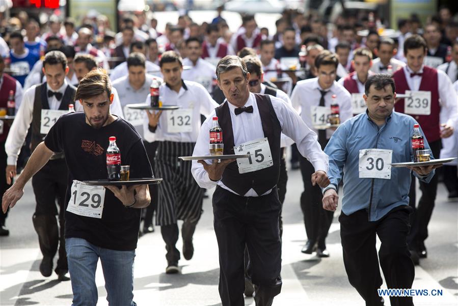ARGENTINA-BUENOS AIRES-WAITERS AND WAITRESSES RACE