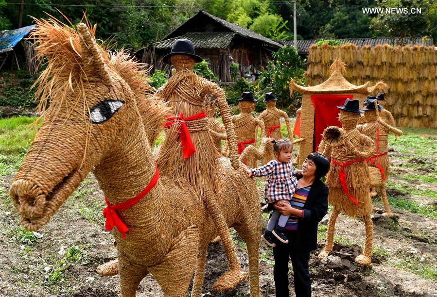 CHINA-XUANEN-SCARECROWS-EXHIBITION (CN)