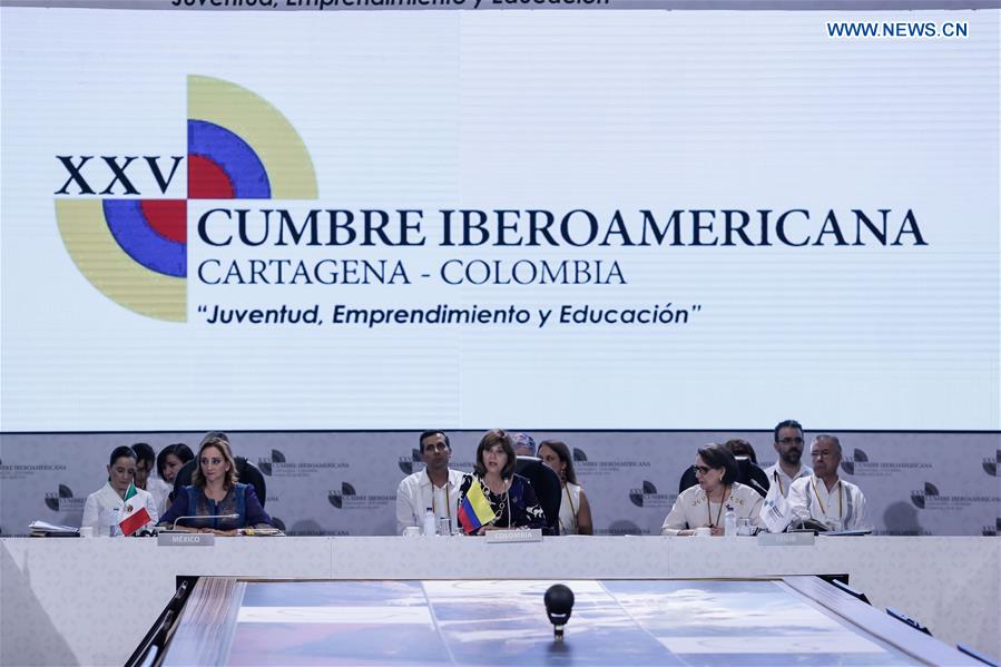 COLOMBIA-CARTAGENA-IBERO-AMERICAN SUMMIT-FMS' MEETING