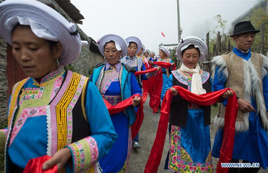 CHINA-SICHUAN-QIANG ETHNIC GROUP-NEW YEAR (CN)