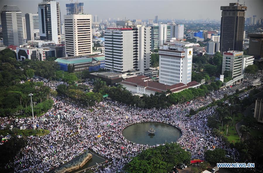 INDONESIA-JAKARTA-MUSLIM-DEMONSTRATION