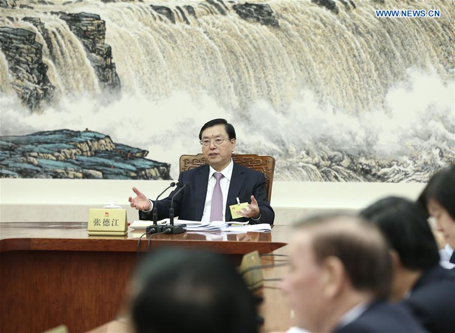 CHINA-BEIJING-ZHANG DEJIANG-NPC-MEETING (CN)