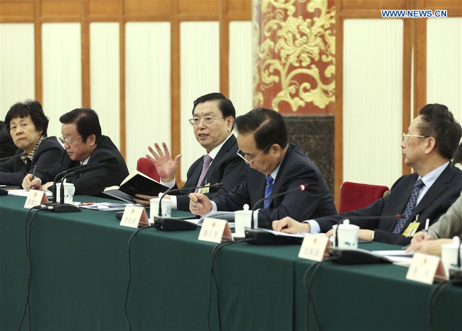 CHINA-BEIJING-ZHANG DEJIANG-NPC-MEETING (CN)