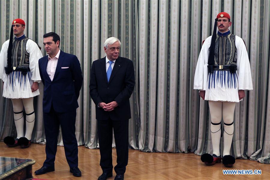 GREECE-ATHENS-RESHUFFLED CABINET-SWEAR IN
