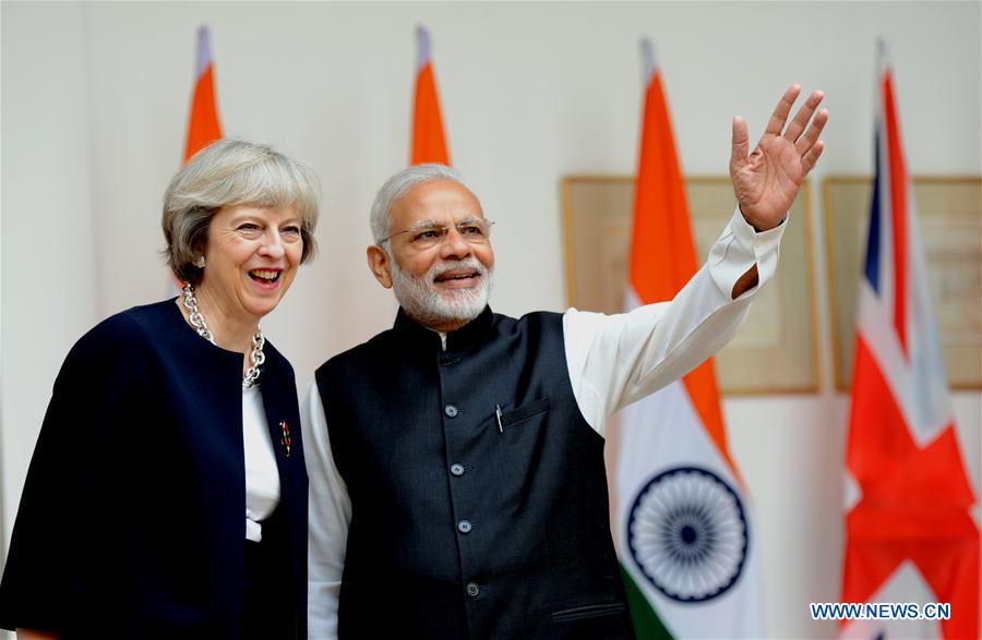 INDIA-NEW DELHI-BRITAIN-PM-VISIT