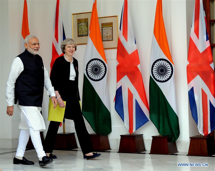 INDIA-NEW DELHI-BRITAIN-PM-VISIT