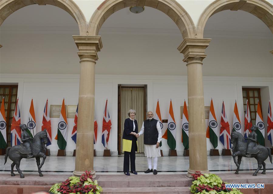 INDIA-NEW DELHI-BRITAIN-PM-VISIT