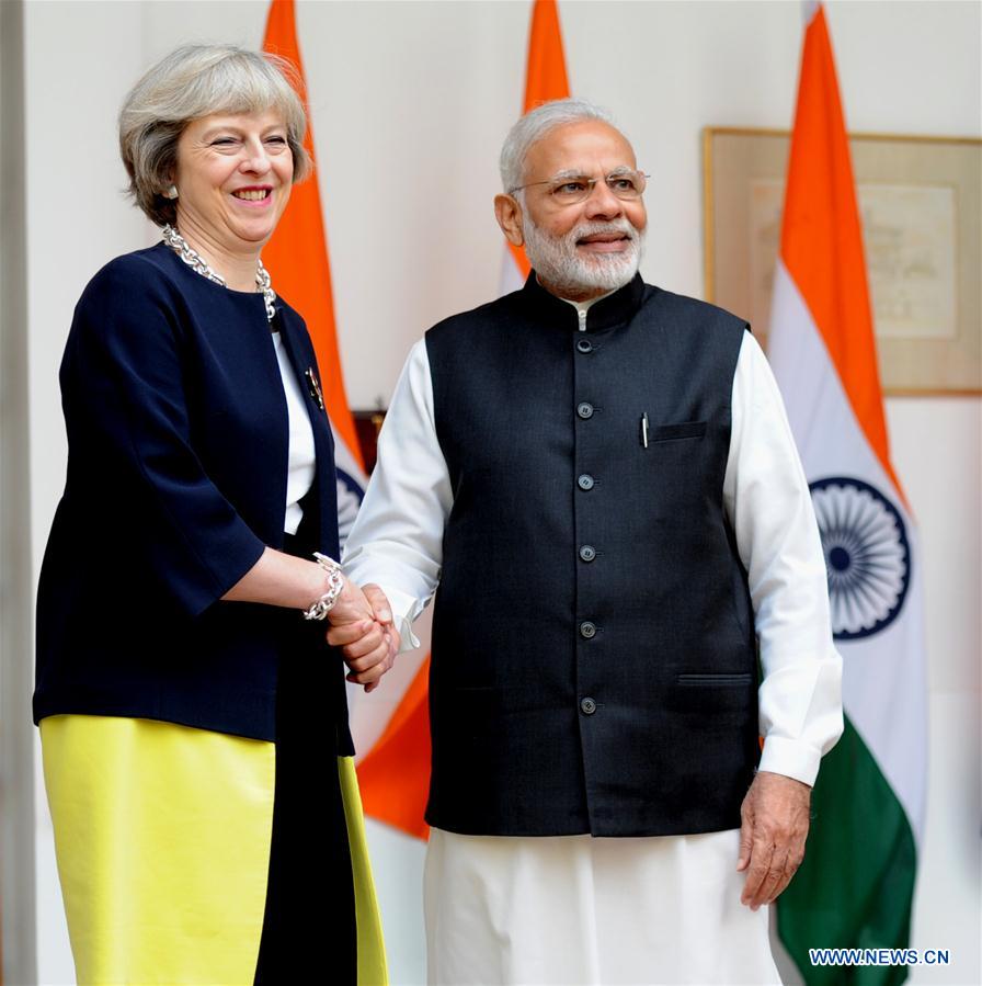 INDIA-NEW DELHI-BRITAIN-PM-VISIT