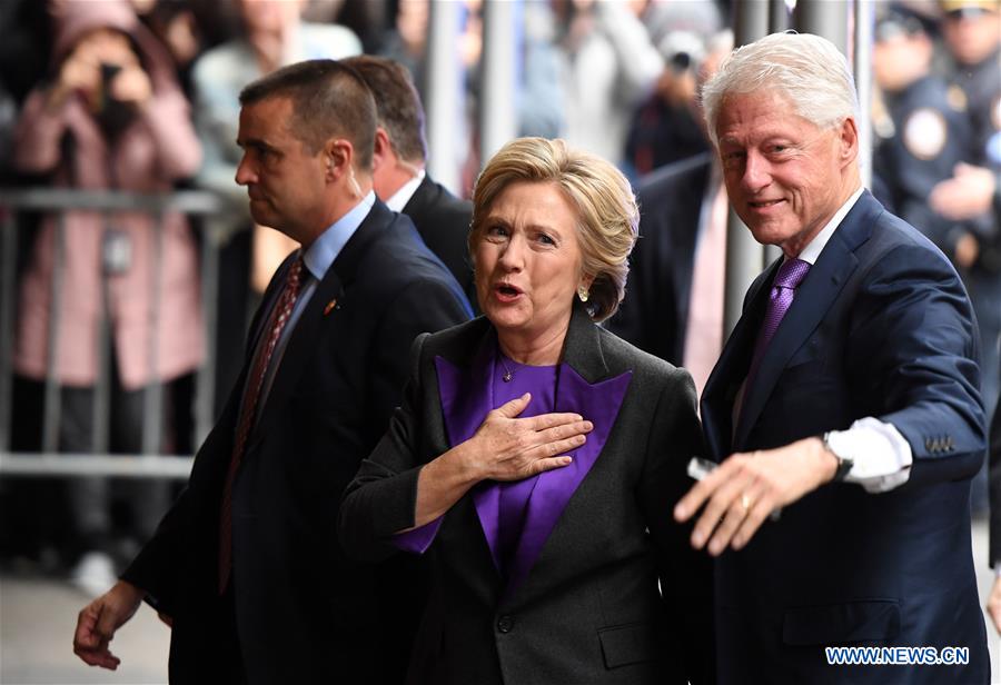 U.S.-NEW YORK-HILLARY-ELECTION-CONCESSION SPEECH