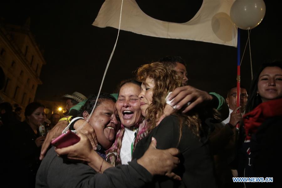 COLOMBIA-BOGOTA-FARC-PEACE AGREEMENT-PEOPLE'S RESPONSE
