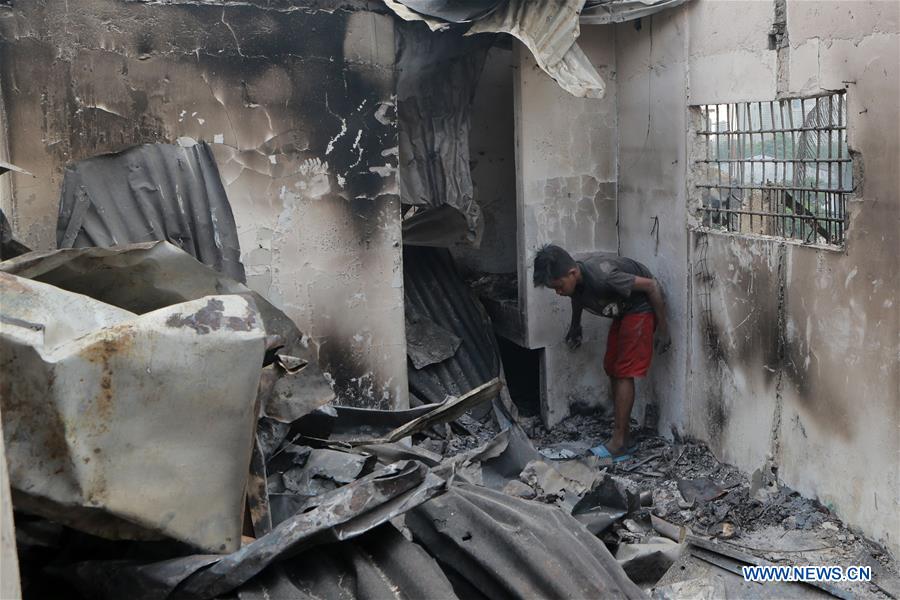 PHILIPPINES-MANDALUYONG-FIRE-AFTERMATH