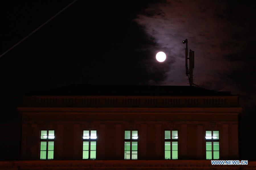 BOSNIA AND HERZEGOVINA-SARAJEVO-"SUPERMOON"