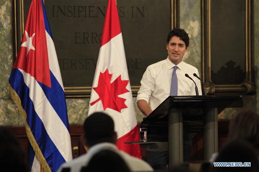 CUBA-HAVANA-CANADIAN PM-SPEECH